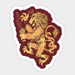 Lion Spoiler Crest Sticker